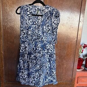Ralph Lauren Navy and White Floral Dress